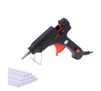 Pistola de calor eléctrica de 20 W con barras de pegamento de 7 mm para bricolaje doméstico, herramienta de reparación de pistolas de temperatura industriales, calentamiento rápido (pistola