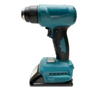 Pistola de calor inalámbrica con 3 boquillas compatible con batería Makita | Pantalla de pistola de aire caliente, 2 ajustes de temperatura y velocidad del viento y flujo de aire para tubos