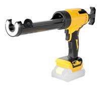 Pistola de cartuchos de batería compatible con batería Dewalt de 20 V, pistola de calafateo eléctrica con luz LED y velocidades ajustables, batería de pistola de silicona para cartuchos de 300 ml (sin