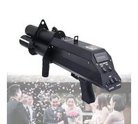 Pistola de chorro de confeti, cañón eléctrico de mano para efectos de escenario, lanzador de confeti de 3 disparos para eventos y fiestas