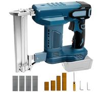 Pistola de clavos compatible con batería de litio Makita de 18 V, 100 W, grapadora eléctrica para madera, con 500 clavos y 500 pinzas