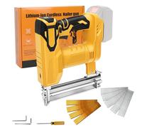 Pistola de clavos con batería para Dewalt 18 V 20 V Max baterías (sin batería), grapadora eléctrica 2 en 1, con 500 clavos rectos y 500 clavos en forma de U, para madera/tela/alfombra