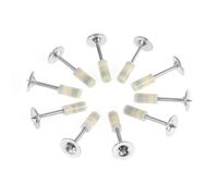 Pistola de clavos de 7,3 mm de acero a mano para clavo de hormigón de fijación de pared, conducto de cable, dispositivo de fijación, accesorios para pistola de clavos (color: 100 clavos redondos)