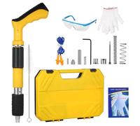 Pistola de Clavos de Acero, Herramienta de Pistola de Clavos, de Acero, Pistola de Remachadora, Pistola Neumática para Acero y Hormigón, Silenciosa, 5 Velocidades, Herramienta de Fijación de Pared