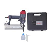 Pistola de clavos de aire Práctica clavadora neumática 2 en 1 para carpintería, construcción duradera de aleación de aluminio con capacidad de 100 piezas de 0,5 a 0,8 Mpa