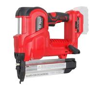 Pistola De Clavos Eléctrica Inalámbrica Con Clavos De 32mm Y 50mm, Clavos Rectos/en Forma De N, Máquina De Clavado Universal For Carpintería, Batería Makit Grapado Eficiente Preciso(Red No Battery)