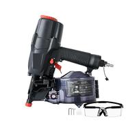 Pistola de Clavos, Pneumatic Coil Trim Nailer CN65RA 15 Degree 1-1/2" To 2-1/2" Air Nail Guns Nailer With Tool Loose Depth Adjustment