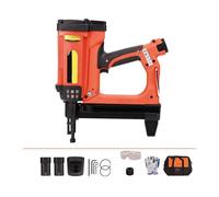 Pistola de Clavos, Pneumatic Nail Gun Recharable Lithium Battery Nail Gun Wood Working Steel Nailer Stapler Electric Nail Gun(Package1)