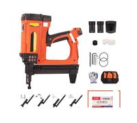 Pistola de Clavos, Pneumatic Nail Gun Recharable Lithium Battery Nail Gun Wood Working Steel Nailer Stapler Electric Nail Gun(Package5)