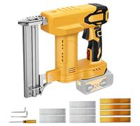 Pistola de clavos recargable compatible con batería Dewalt de 20 V, 100 W, grapadora eléctrica para madera, con 500 clavos y 500 pinzas - sin batería ni cargador