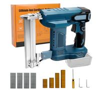 Pistola de clavos recargable Makita 18 V LXT compatible, 2 en 1, grapadora eléctrica para madera/tela/alfombra (sin batería), con 500 clavos rectos y 500 clavos en forma de U