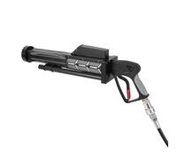 Pistola de CO2 con perlas LED, distancia de inyección de humo, 58 cm, funciona con 4 pilas AA para KTV, reunión familiar, boda, cumpleaños, Halloween, Año Nuevo