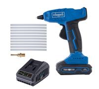 Pistola de cola termo fusible batería 20V 11mm Scheppach set s c-hgg170-x