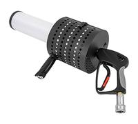 Pistola de confeti, 20 W LED de CO₂, lanzador de confeti con manguera de gas de 10 pies, distancia de pulverización de 6-8 m con batería de 2200 mAh, cargador para lugares públicos, fiestas,