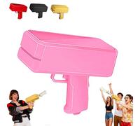 Pistola de dinero con 100 dinero falso, armas de juguete, pistola de dinero para películas, pistola de accesorios de película, para que llueva, pistola de dinero para juegos, películas, fiestas