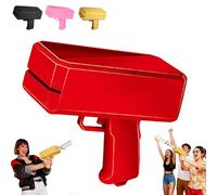 Pistola de dinero con 100 dinero falso, pistola de dinero para películas, armas de juguete, pistola de accesorios de película, para que llueva, pistola de dinero para juegos, películas, fiestas