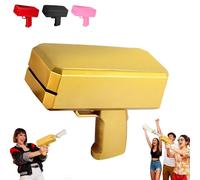 Pistola de dinero con 100 dinero falso, pistola de dinero para películas, armas de juguete, pistola de accesorios de película, para que llueva, pistola de dinero para juegos, películas, fiestas