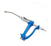 Pistola de empapado de ganado de 5 ml, 10 ml, 20 ml, 30 ml, 50 ml, jeringa de alimentación de metal veterinario para herramientas de granja de ganado y ovejas (30 ml con maceta)