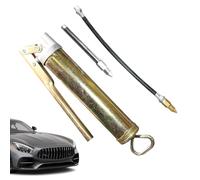 Pistola de engrasar a - Aplicador de grasa de alta presión, 200 ml 400 ml Herramienta galvanizada | Pistola de engrase para mantenimiento automotriz con manguera flexible y boquilla para el lub
