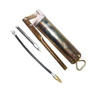 Pistola de engrasar a - Aplicador de grasa de alta presión, 200 ml 400 ml Herramienta galvanizada | Pistola de engrase para mantenimiento automotriz con manguera flexible y boquilla para el lub