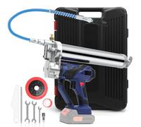 Pistola de engrase con batería compatible con batería de iones de litio Makita de 18 V, 200 W, 10000 PSI, de alto rendimiento, con manguera de alta presión, para aceites mecánicos (sin batería) (azul)