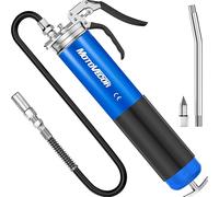 Pistola de engrase de Agarre de Pistola Resistente, 6000 PSI de Alta presión con Manguera Flexible Reforzada Extra Larga de 27 Pulgadas, Herramienta de engrasado Profesional para Equipos automotrices