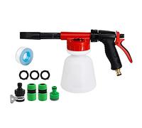 Pistola de Espuma de Lavado de Autos para Manguera de Agua, Pulverizador de Espuma con Marcación de Relación Ajustable, Kit de Boquilla de Rociador de, Botella de 1 Litro,