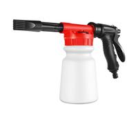 Pistola de espuma para jardín, 1 litro de presión manual, limpiador de cañones de espuma de jabón, herramienta de limpieza de coche para manguera de alta presión
