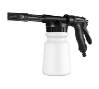 Pistola de espuma para jardín, 1 litro de presión manual, limpiador de cañones de espuma de jabón, herramienta de limpieza de coche para manguera de alta presión
