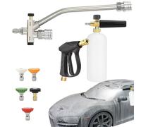 Pistola de espuma para lavado de coches - Conector para lanza de espuma - Accesorio de pulverización versátil para el hogar y el jardín