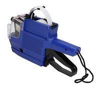Pistola de Etiquetado de Precios, Herramienta de Fijación de Marcador de Etiquetadora de 10 Dígitos y 2 Líneas para Oficina, Tienda Minorista, Solución de Precios Minorista (Azul)