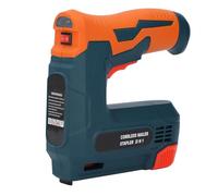 Pistola de Grapas de Pistola de Uñas Eléctrica Inalámbrica 2000mAh Recargable 3 Interruptores de Seguridad Multifuncionales Brad Nailer para Tapicería de Carpintería DIY