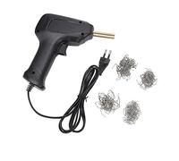 Pistola de Grapas en Caliente Enchufe de la UE 220V Fácil Operación 50W Máquina de Soldadura de Plástico con Buen Efecto para Reparaciones (Negro)