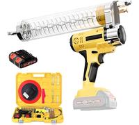 Pistola de Grasa Eléctrica Inalámbrica - Pistola de Grasa Recargable de Alta Presión 7000 Psi con 2 Baterías para Lubricación Automotriz, Agrícola e Industrial