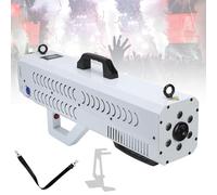 Pistola de humo de 1500 W for fiestas, máquina de humo portátil con luces LED, perfecta for Halloween, espectáculos y noches de club.(White)