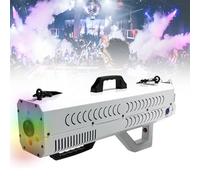 Pistola de humo for fiestas, máquina de humo portátil de 1500 W con luces que cambian de color, pistola de humo for Halloween espeluznante, espectáculos en el escenario y noches de club.(White)