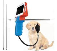 Pistola de IA for inseminación artificial de ganado, instrumento de pistola de inseminación visual HD, dispositivo de cría for vaca/perro, con funciones de luz, fotografía y vídeo ajustables(Dog)
