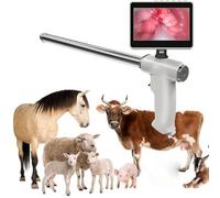 Pistola de inseminación artificial con cámara para ganado y caballos, dispositivo de cría de IA manual, kit de inseminación de granja y rancho veterinario