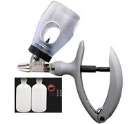 Pistola de InyeccióN Veterinaria, Jeringa de Dosis Fija Continua con InsercióN en Botella para Ganado, Inyector Ajustable para Cabras, Cerdos y Vacas(B-2ml)