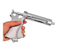 Pistola de jeringa ajustable de acero inoxidable: semiautomática, múltiples capacidades, 5 marchas, para uso veterinario en ganado