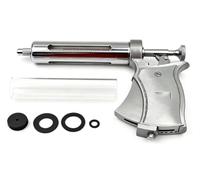 Pistola de Jeringa para Ganado, Jeringa Ajustable y Continua de 10 Ml/20 Ml/30 Ml/50 Ml/100 Ml para Aves de Corral, Ganado Vacuno, Cerdos y Cabras(C-50ml)
