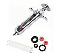 Pistola de Jeringa para Ganado, Jeringa Ajustable y Continua de 10 Ml/20 Ml/30 Ml/50 Ml/100 Ml para Aves de Corral, Ganado Vacuno, Cerdos y Cabras(A-10ml)