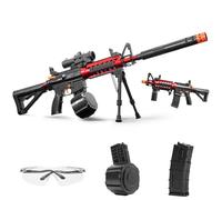 Pistola de juguete automática de 170 FPS, modos automático y manual, diversión interactiva en el patio trasero, actividad al aire libre, más de 18 años (nipRed4)