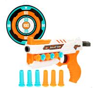 Pistola de juguete con 12 dardos y diana Speed Shoot Warriors