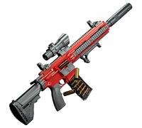 Pistola de juguete, M416 Shell Ejection Soft Bullet Gun EVA Soft Sniper Rifle Gun, Blaster Weapon Toys Gun Kids Garden Game Juguetes Regalo de cumpleaños para Niños Niñas Adolescentes-Rojo