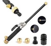 Pistola de lavado a presión portátil Hydro Jet de alta presión, extensión de varilla de lavado a presión, pistola de lavado a alta presión con accesorio de 3 boquillas de manguera