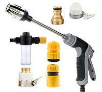 Pistola de lavado a presión, varita de lavado de alta presión con boquilla giratoria de 360°, poste de extensión de metal para de autos, entrada, limpieza de patios y jardines