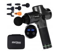 Pistola De Masaje 250 W, 7 Accesorios, 20 Velocidades Inalámbrica
