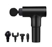 Pistola de masaje eléctrica Muscular, Massage Gun con 6Niveles Ajustables, 4 Cabezales Masaje Ultra Silenciosos para Relajación Recuperación Fatiga