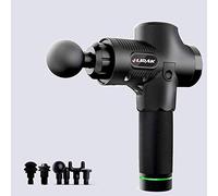 Pistola de masaje, masajeador con 4/6/7 velocidades, dispositivo de masaje eléctrico de mano con 10/20/30 cabezales de masaje para cuello, hombros y espalda, 1500-2500 mAh, larga duración de la batería